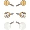 Dazzling J14 Earring Col 3-Pack W Bead Gold thumbnail 1