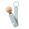 BIBS Pacifier Clip Braided – Baby Blue/Ivory thumbnail 1