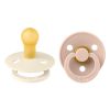 BIBS Pacifier Colour Latex Size 1 2 kpl – Ivory/Blush thumbnail 1