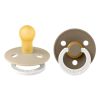 BIBS Pacifier Colour Latex Size 1 2 kpl – Vanilla Glow/Dark Oak G thumbnail 1
