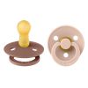 BIBS Pacifier Colour Latex Size 2 2 kpl – Woodchuck/Blush thumbnail 1