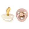 BIBS Pacifier Colour Latex Size 2 Anatomical 2 kpl – Ivory/Blush thumbnail 1