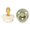 BIBS Pacifier Colour Latex Size 2 Symmetrical 2 kpl – Ivory/Sage thumbnail 1