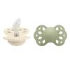 BIBS Pacifier Infinity Silicone Size 1 Anatomical 2 kpl – Ivory/S thumbnail 1