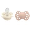 BIBS Pacifier Infinity Symmetrical Silicone Ivory/Blush Size 1 2p thumbnail 1