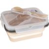 Zopa Silicone Lunch Box Small ruokailusetti Sand Beige 15x7,5 cm 1 kpl thumbnail 2