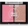 Revuele Blush &amp; Highlighter Duo poskipuna ja korostusväri sävy Pinky Vibes 8 g thumbnail 1