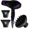Wad Bris Hair Dryer hiustenkuivaaja Black/Purple 1 kpl thumbnail 1