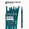 flormar Midnight Matte Eyeliner silmänrajaustussi antaa mattavaikutelman sävy 04 Green 1 ml thumbnail 4