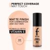 flormar Perfect Coverage Mat Touch Foundation mattapinnan antava meikkivoide rasvoittuvalle ja sekaiholle sävy 308 Fair Ivory 30 ml thumbnail 4
