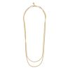 Snö Of Sweden Serena Double Necklace – Plain Gold thumbnail 1