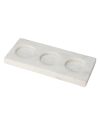 Excellent Houseware Marble Tealight Holder White 18 x 8 cm thumbnail 1