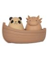 Konges Sløjd Silicone Panda and Unicorn Boat Bath Toy thumbnail 1