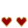 Timi Of Sweden Sarah Red Heart Stud Earring Stainless Steel thumbnail 1