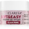 Claresa Soft&amp;Easy Builder Gel pohjustusgeeli kynsiin sävy Glam Pink 12 g thumbnail 1