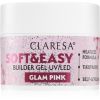 Claresa Soft&amp;Easy Builder Gel pohjustusgeeli kynsiin sävy Glam Pink 45 g thumbnail 1