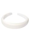 DARK Satin Hair Band Broad – Off White thumbnail 1