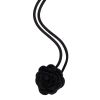 DARK Satin Rose Brooch Small – Black thumbnail 1