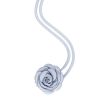 DARK Satin Rose Brooch Small – Light Blue thumbnail 1