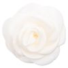 DARK Satin Rose Hair Claw – Off White thumbnail 1