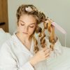 GLOV CoolCurl Heatless Haircurling Tool hiusasuste laineiden luomiseen meikkipussi Pink 1 kpl thumbnail 3