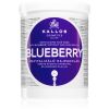 Kallos KJMN Professional Blueberry elävöittävä naamio kuiville, vaurioituneille ja kemiallisesti käsitellyille hiuksille 1000 ml thumbnail 1