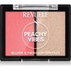 Revuele Blush &amp; Highlighter Duo poskipuna ja korostusväri sävy Peachy Vibes 8 g thumbnail 1