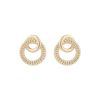 Snö Of Sweden Addison Irregular Earring – Plain Gold thumbnail 1
