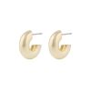 Snö Of Sweden Addison Small Oval Earring – Plain Gold thumbnail 1