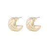 Snö Of Sweden Addison Wide Oval Earring – Plain Gold thumbnail 1