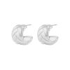 Snö Of Sweden Addison Wide Oval Earring – Plain Silver thumbnail 1