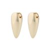 Snö Of Sweden Aero Mid Earring – Plain Gold thumbnail 1