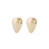 Snö Of Sweden Aero Short Earring – Plain Gold thumbnail 1