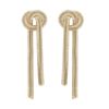 Snö Of Sweden Dakota Tassel Earring – Plain Gold thumbnail 1