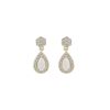 Snö Of Sweden River Drop Pendant Earring – Gold/Clear thumbnail 1