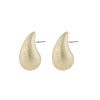 Snö Of Sweden Yenni Matt Earring Plain Gold Onesize thumbnail 1