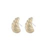 Snö Of Sweden Yenni Twist Small Earrings Onesize – Plain Gold thumbnail 1
