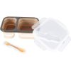 Zopa Silicone Lunch Box Large ruokailusetti Sand Beige 21x15 cm 1 kpl thumbnail 1