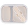 Zopa Silicone Lunch Box Large ruokailusetti Sand Beige 21x15 cm 1 kpl thumbnail 3