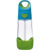 B.Box Bottle with Straw pullo sisältää pillin Blue Green 450 ml thumbnail 1