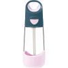 B.Box Bottle with Straw pullo sisältää pillin Indigo Pink 450 ml thumbnail 2