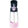 B.Box Bottle with Straw pullo sisältää pillin Indigo Pink 450 ml thumbnail 3