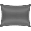Cloud &amp; Glow Silk Pillowcase  Charcoal thumbnail 1
