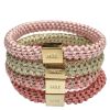DARK Fat Hair Ties Combo Rose Quartz Mix 4 kpl thumbnail 1