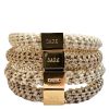 DARK Fat Hair Ties Combo Sand Mix With Gold 4 kpl thumbnail 1