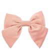 DARK Satin Bow Hair Clip – Rose thumbnail 1