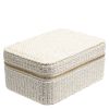 DARK Tweed Jewellery Box – Off White With Gold thumbnail 1