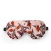 Fan Palm Eye Mask Rose Hibiscus 100% mulberry silk thumbnail 1