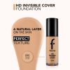 flormar HD Invisible Cover Foundation kevyt kirkastava meikkivoide SPF 30 sävy 090 Golden Natural 30 ml thumbnail 4