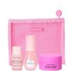 Glow Recipe Bestsellers Travel Trio: Watermelon Toner, Dew Drops and Plum Cream in Pink Mesh Pouch thumbnail 1